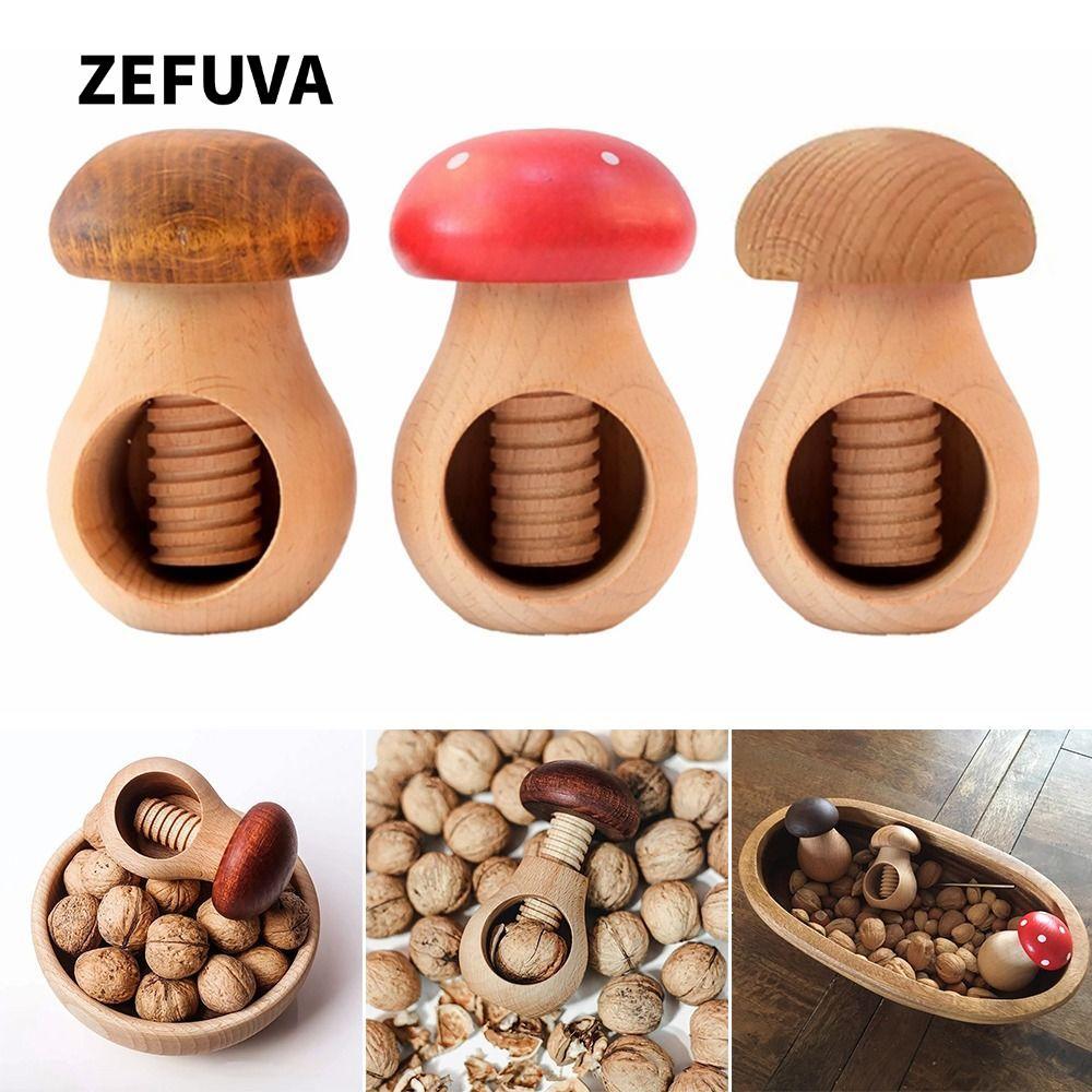 Kìm ZEFUVA, Kìm Đa Năng Hình Nấm, Kẹp Pecans Bằng Gỗ Thiết Thực