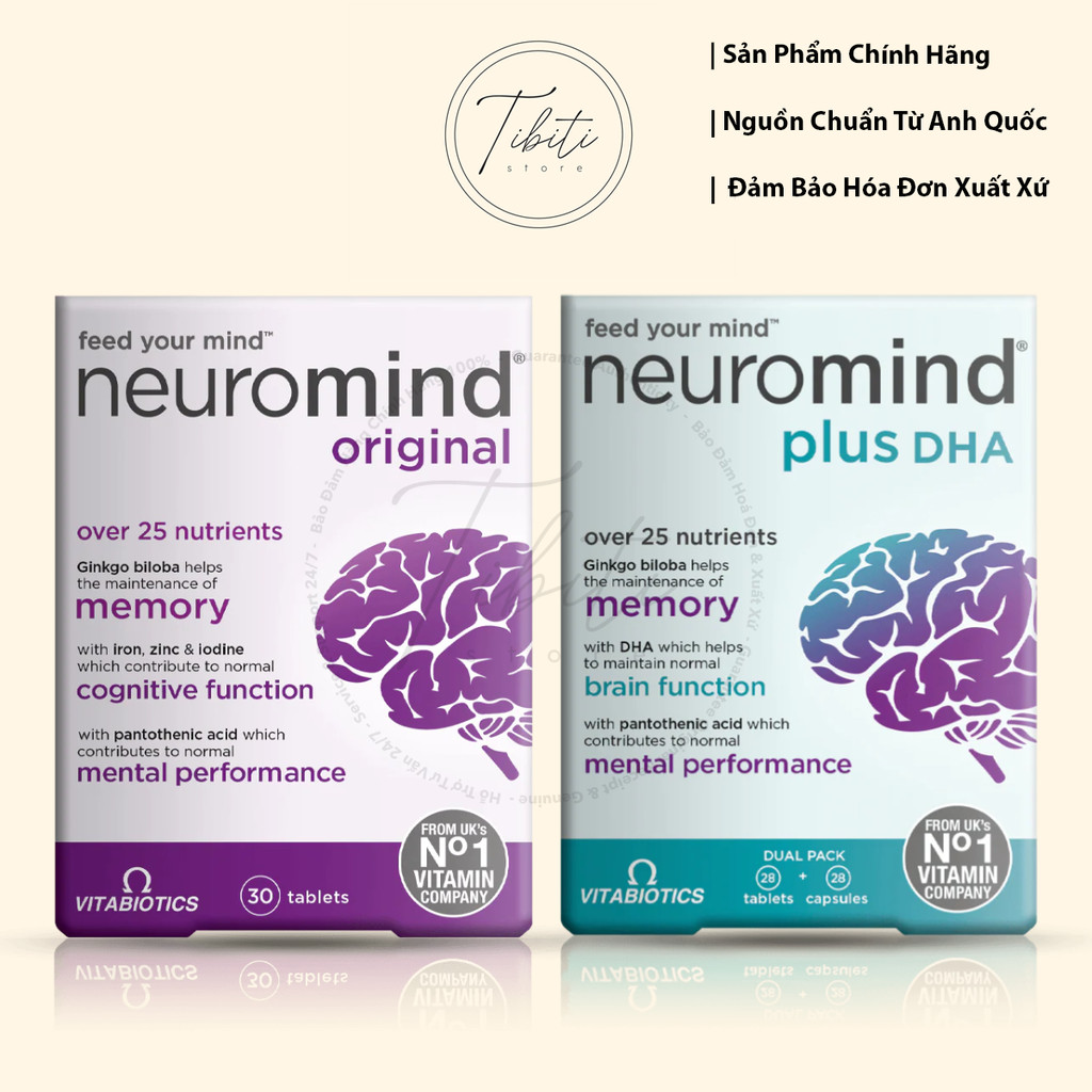 Vitamin hỗ trợ trí nhớ & não bộ Vitabiotics Neuromind