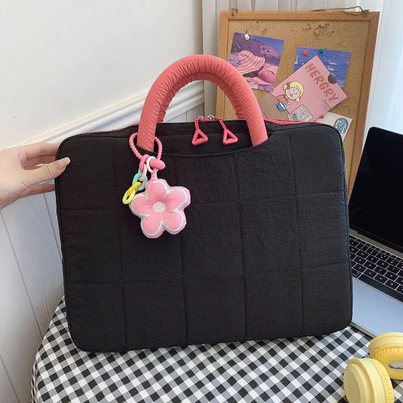 Puffy Laptop Tay 13 / 14Inch Đi Lại Laptop Cặp Đôi Notebook Tay Sổ Tay Hộp Đựng Túi Xách Di Động Cho