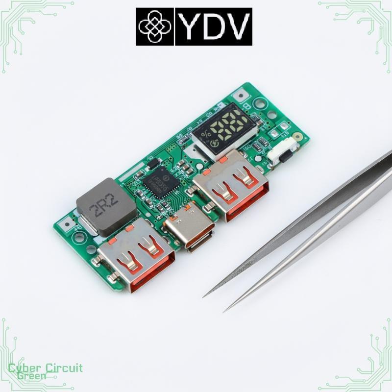 Mô-đun sạc nhanh YDV IP5356 Màn hình kỹ thuật số QC PD30 Nguồn điện DIY Maker Giải pháp sạc Mới