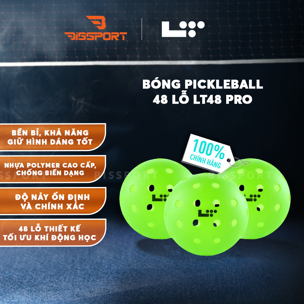 Bóng Pickleball LT48 Pro Chính Hãng Độ Bền Ổn Định – Đường Bay Chuẩn – Cảm Giác Đánh Chắc Tay