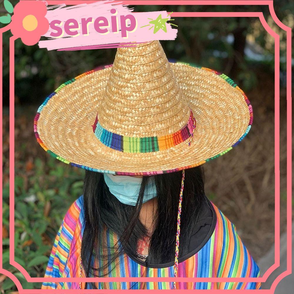Mũ chống nắng SEREIP, Mũ đi biển Mexico chống nắng Unisex, Chất lượng cao 14cm / 22cm / 35cm / 43cm 
