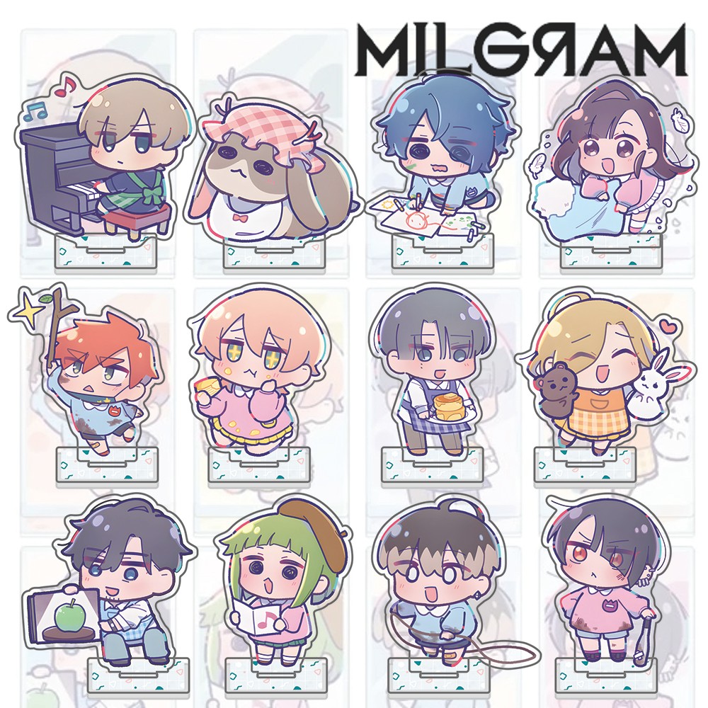 MILGRAM Acrylic Stand & Keychain, Es Jackalope Esora Mikoto Kindergarten Ver. Figure, Anime Prisoner