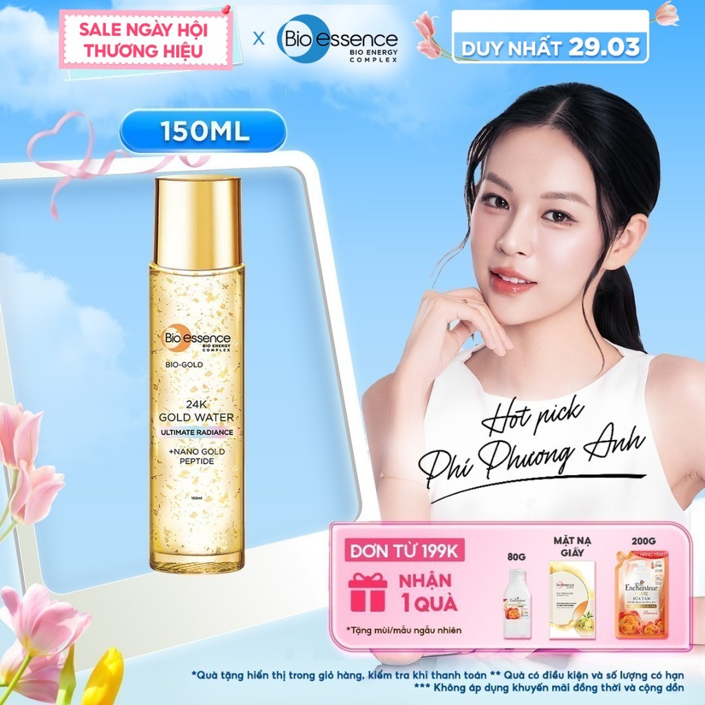 Nước dưỡng ngăn ngừa lão hóa Bio-Essence Bio-Gold Bio-Essence Gold chiết xuất vàng 24k 150ml