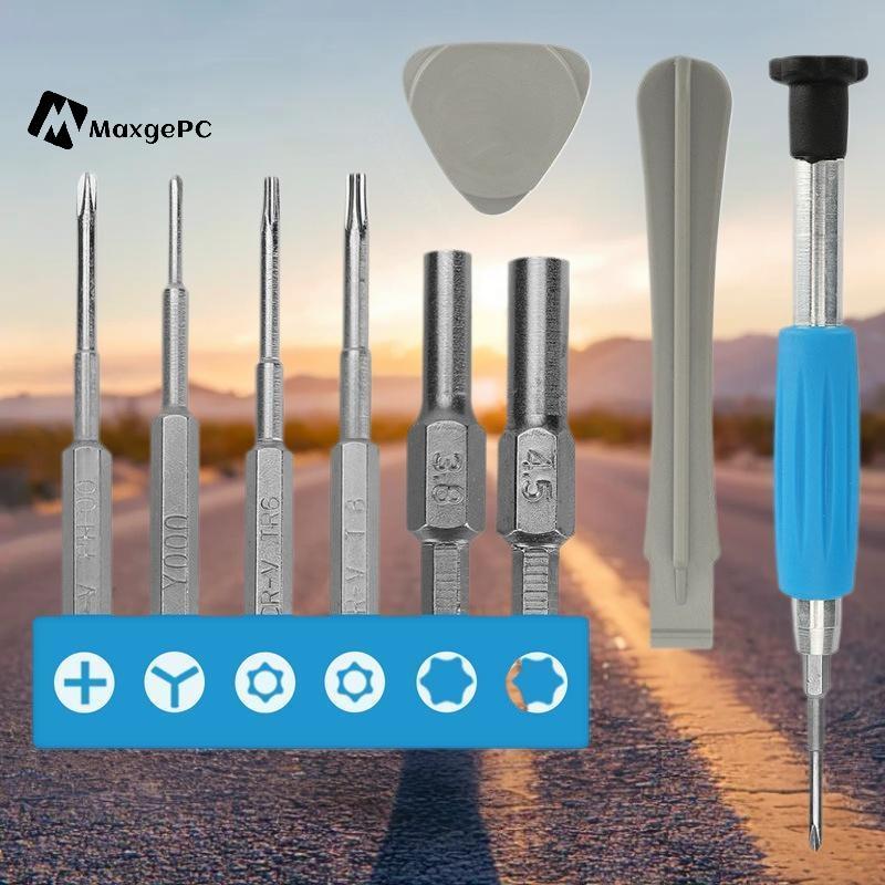 [Max-t] Bộ tuốc nơ vít tháo gỡ Bộ công cụ mở Bộ phận sửa chữa cho GBA SP Mới 3DS XL PSP NGC Máy chơi