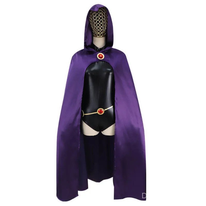 Raven Cosplay - Áo Liền Quần Body cho Halloween Siêu Anh Hùng
