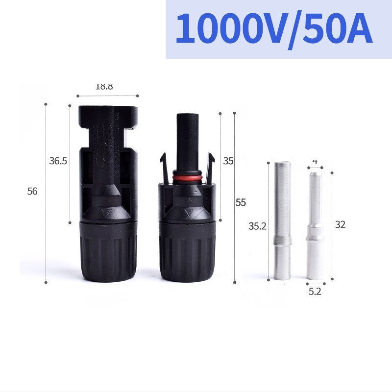 Volt mc4pc Adapter Bảng Điều Khiển Đèn Kết Nối Cáp Chống Thấm Nước 10 Chiếc Volt Chất Liệu Quang Qua
