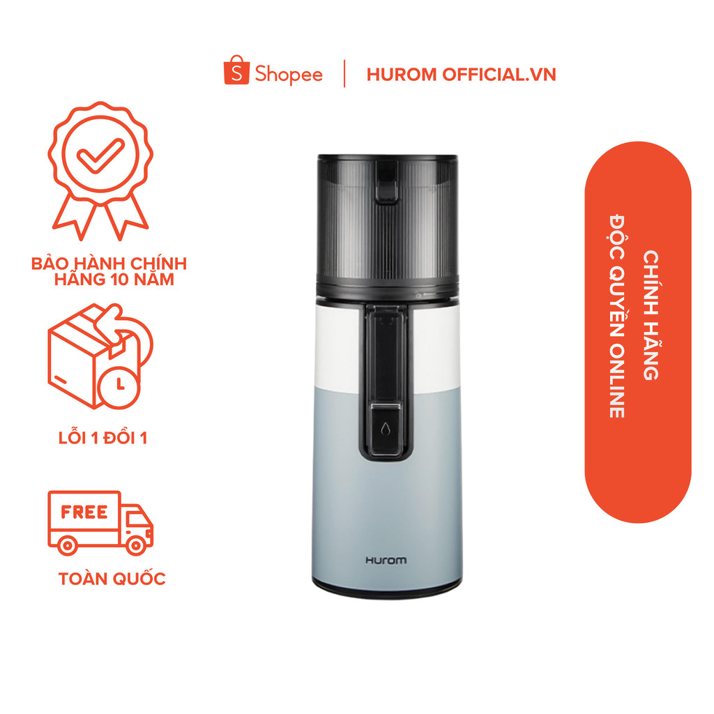 Máy ép chậm Hurom H400 ( Màu Trắng-Xanh) - Bảo hành chính hãng 10 năm - Phân phối độc quyền tại Việt