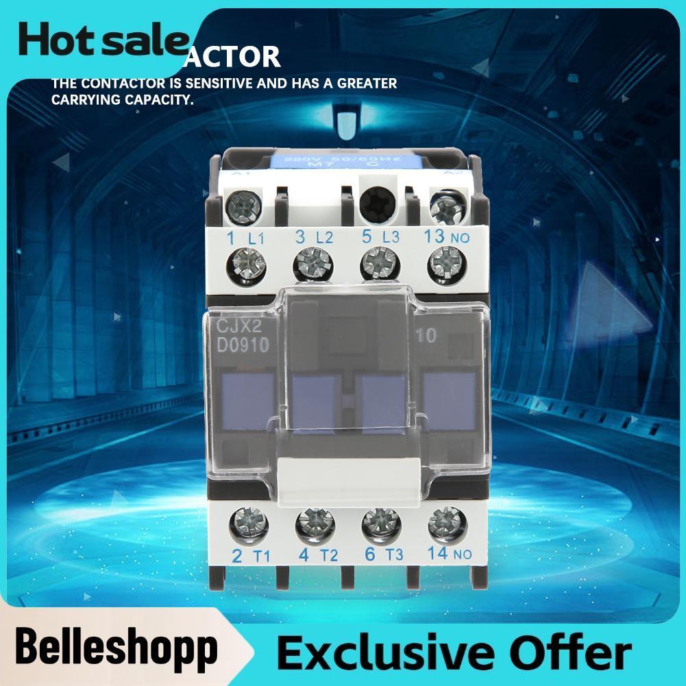 Belleshopp Belleshopp AC Contactor CJX2-0910 Điện công nghiệp có độ nhạy cao 220V 9A