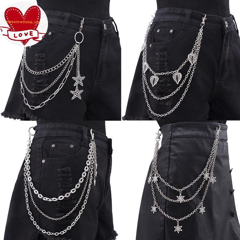 Dây Thắt Lưng Phong Cách Hip-Hop Punk, Phù Hợp Với Quần Jean Và Outfit Gothic