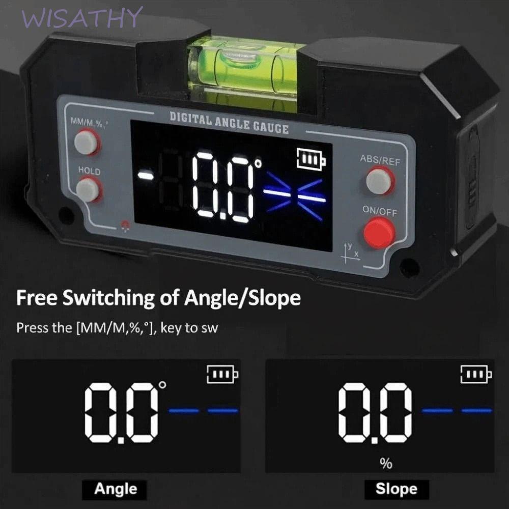 Máy đo độ nghiêng WISHY, Màn hình kỹ thuật số XY Máy đo góc hiển thị trục kép, Máy đo góc 4X90 chính