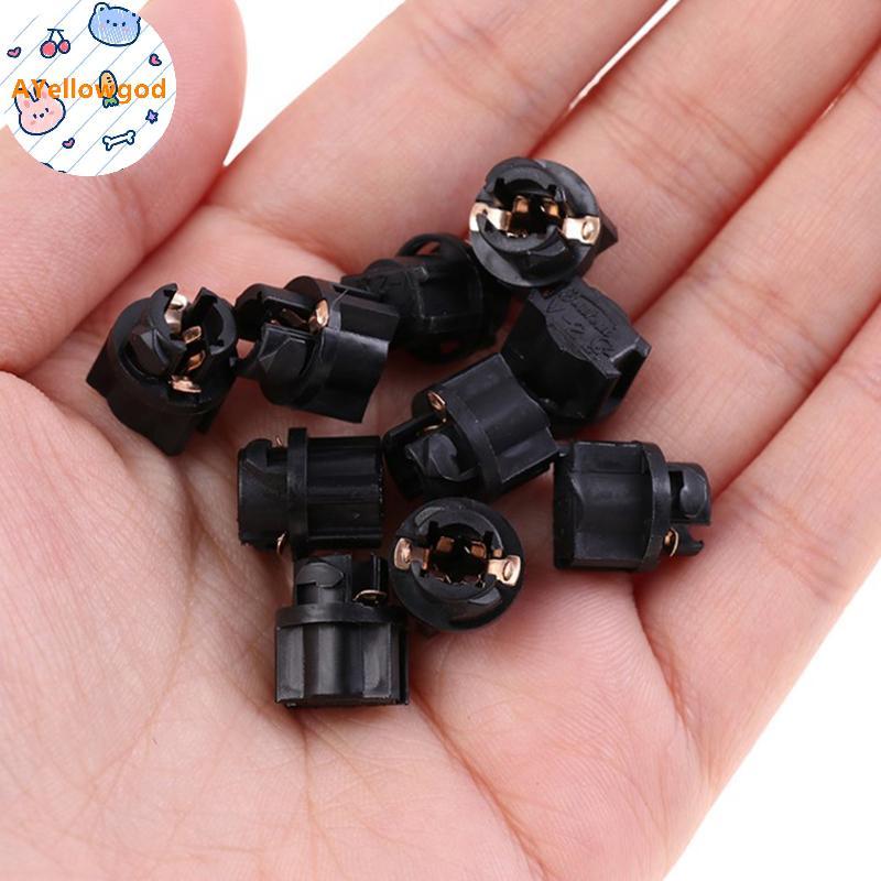 AYellowgod 5 Chiếc Đèn Tín Hiệu T5 Led Xoắn Ổ Cắm Bảng Điều Khiển Cụm Ổ Cắm Đèn Đế T5 Ổ Cắm Bóng Đèn