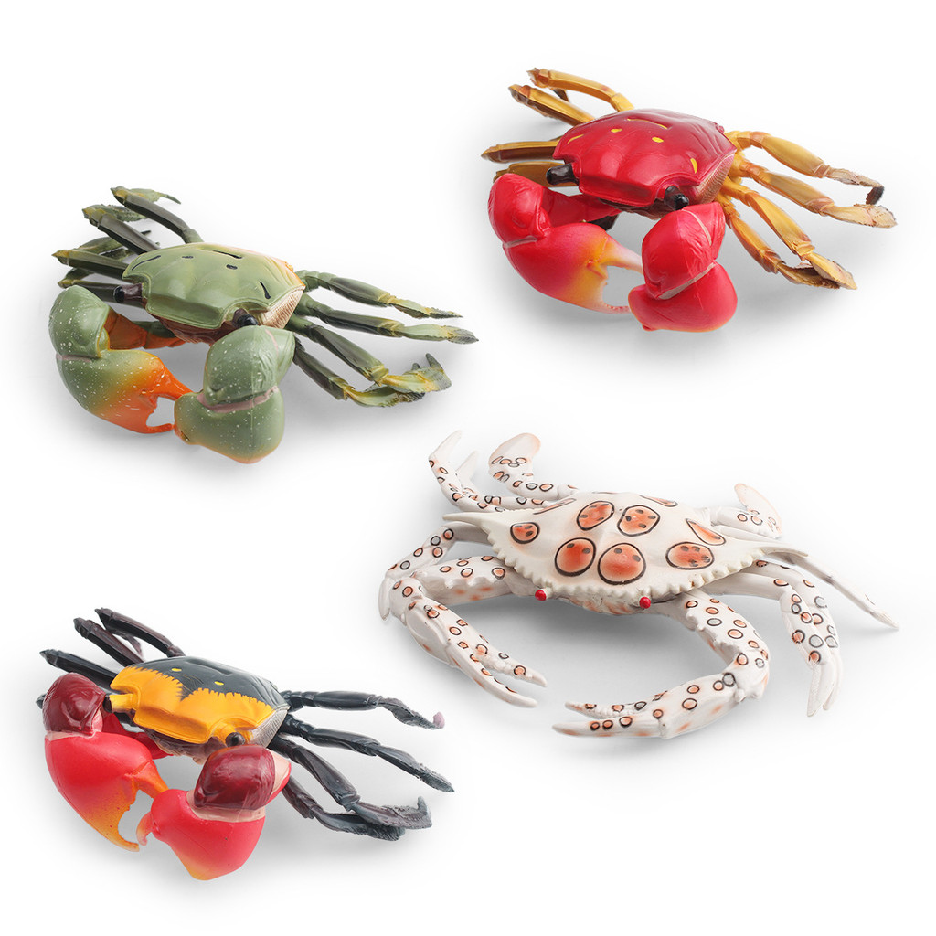 Nhà Sản Xuất Bán Buôn Mô Phỏng Động Vật Biển Mô Hình Cua Trẻ Em Nhận Thức Lông Cua Lông Lông Cua Tàu