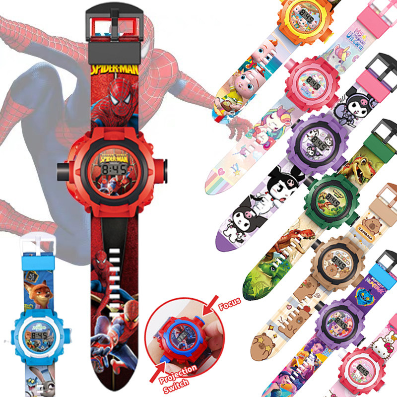24 Hình Hoạt Hình Điện Tử Dạ Quang Chiếu Đồng Hồ Đồ Chơi Kpop Demon Hunter Chiếu Đồ Chơi