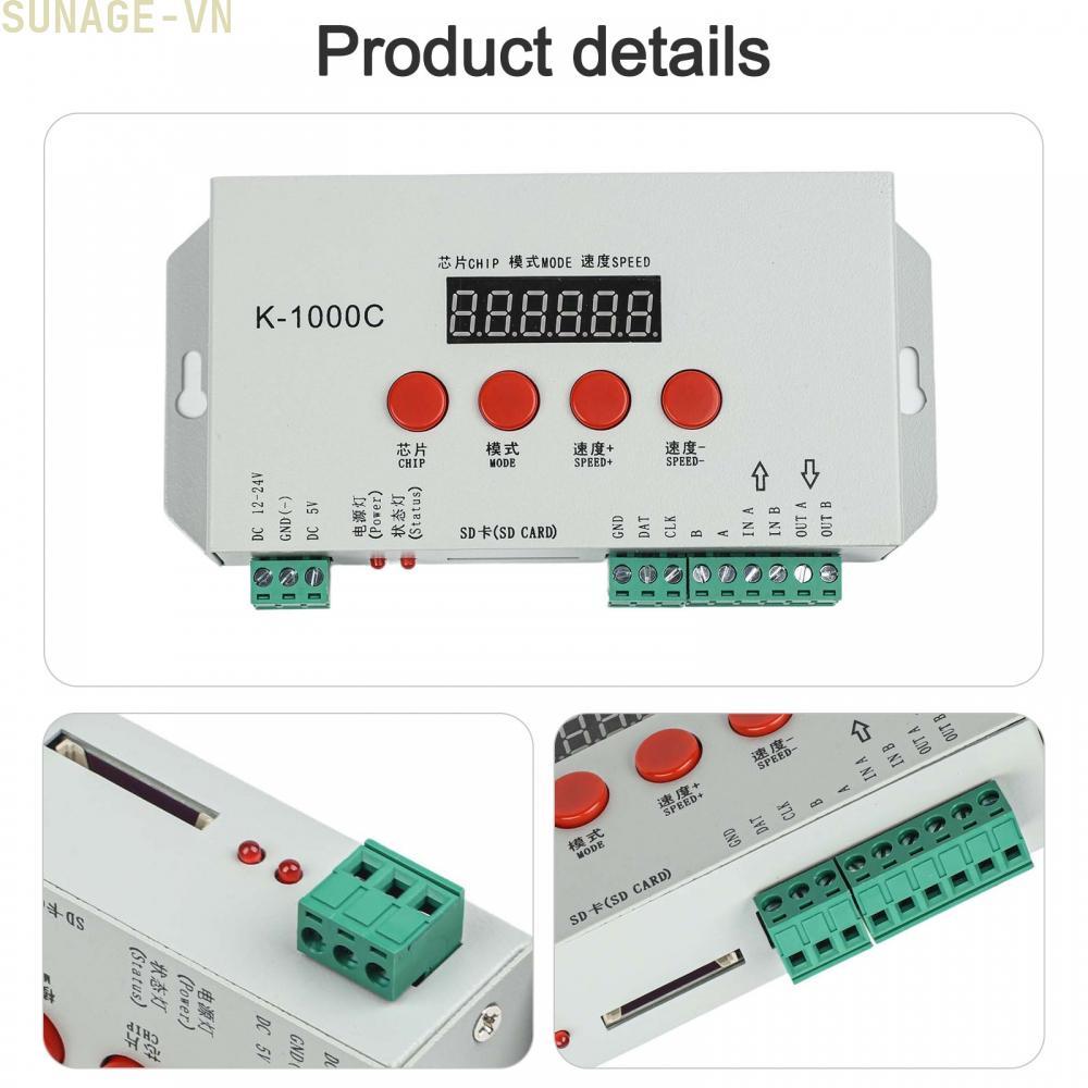 【SUNAGE】K1000C LED Controller for LED Strip Lights Programmable with High Pixel Capacity【HOT Fashion