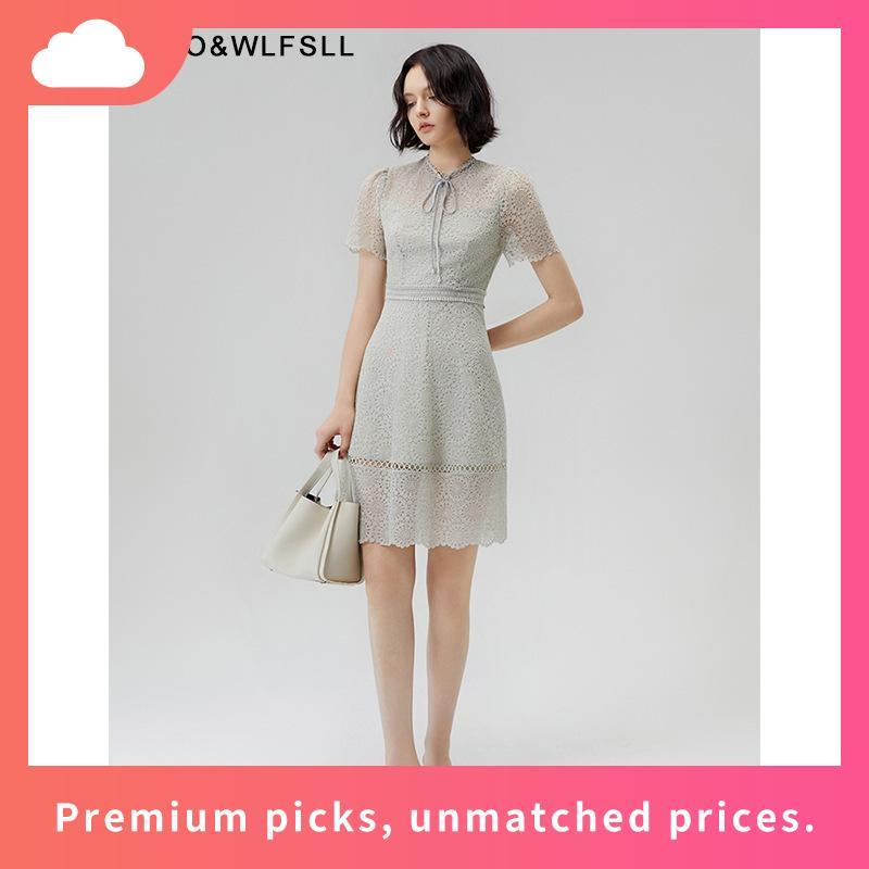 Hạnh sino.97 Váy ren thiết kế tay bồng dáng A sang chảnh