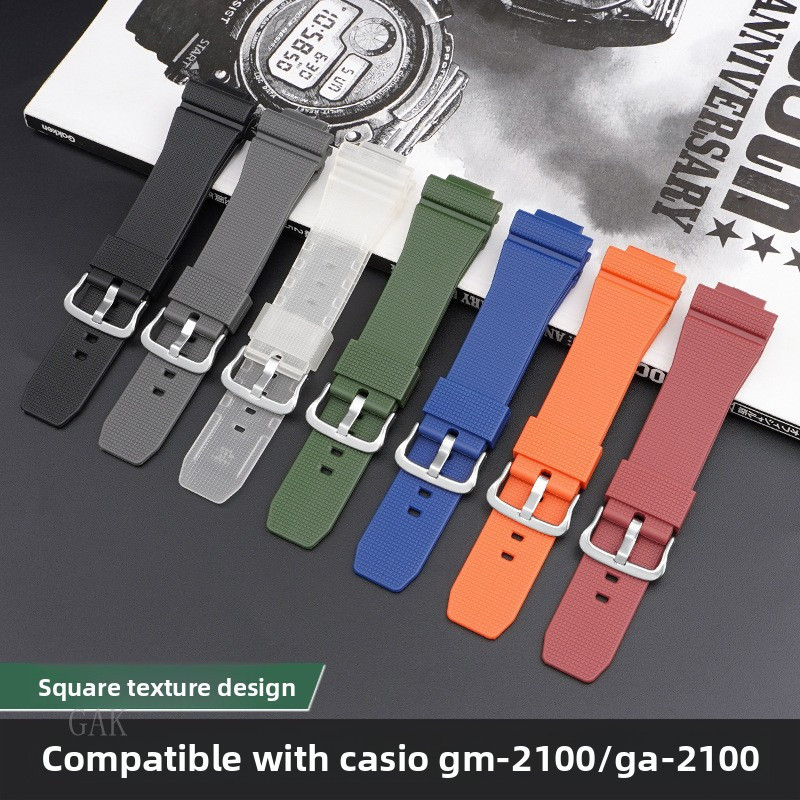 Thay thế Casio Farmhouse Oak GM-2100 Dây đeo nhựa GA2100 / 2110 Phụ kiện dây đeo cao su phát hành nh