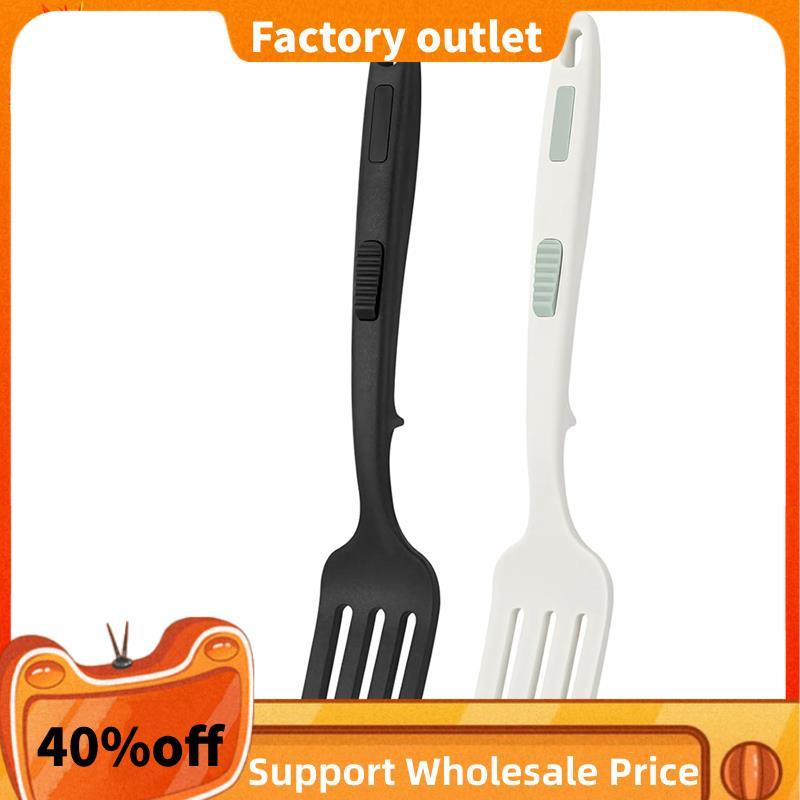 Nĩa nấu ăn bằng silicon linh hoạt (2 chiếc), 11,6 Inch, chịu nhiệt, chống dính để nghiền, huýt sáo v