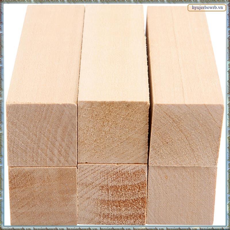 6 Chiếc Basswood Khắc Khối Gỗ Cho Người Mới Bắt Đầu Khắc Sở Thích Bộ DIY Khắc Gỗ
