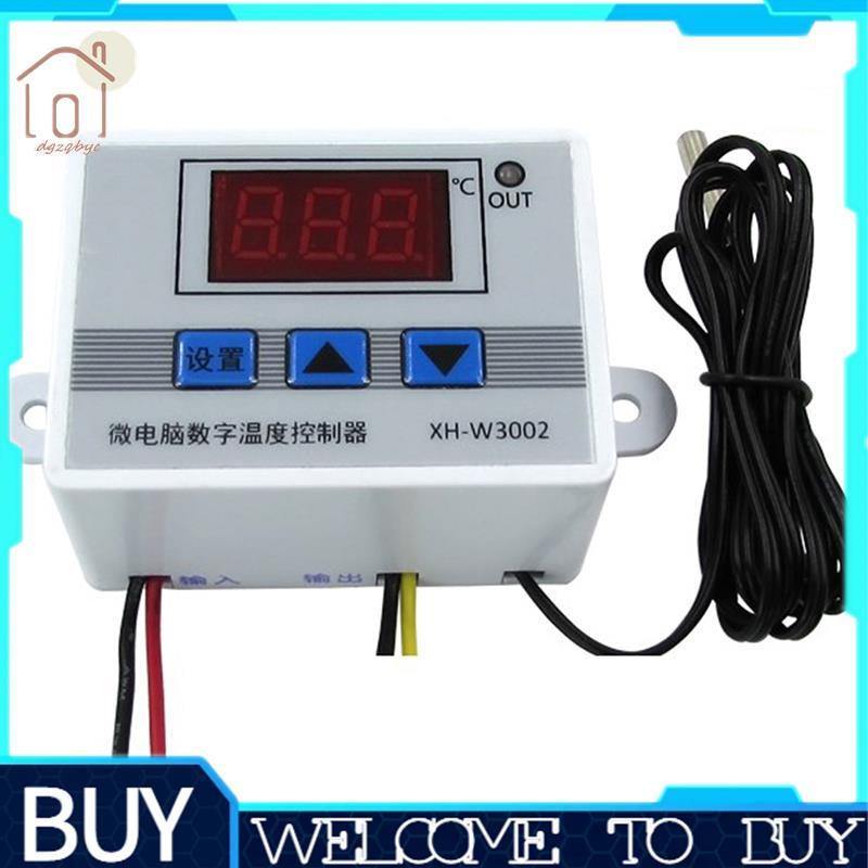 Bộ điều khiển nhiệt độ LED kỹ thuật số XH-W3002 220V Đầu dò công tắc điều khiển nhiệt độ 10A với cảm