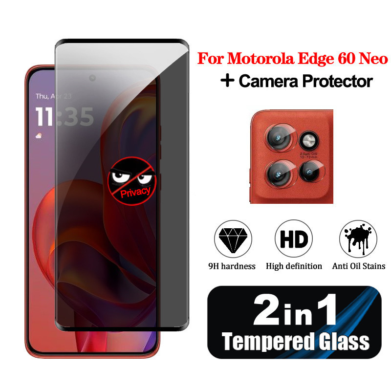 Dành Cho Motorola Edge 60 Neo Kính Cường Lực Riêng Tư Cho Motorola Edge 60 60s 50 50s Fusion Pro Sty