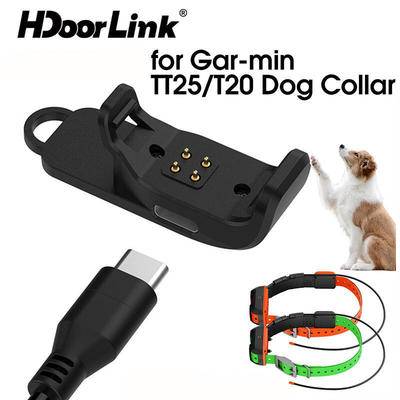 Bộ sạc HdoorLink cho Garmin TT25 / T20 Vòng cổ chó cưng Theo dõi thú cưng Thiết bị chống mất Bộ chuyển đổi sạc loại C