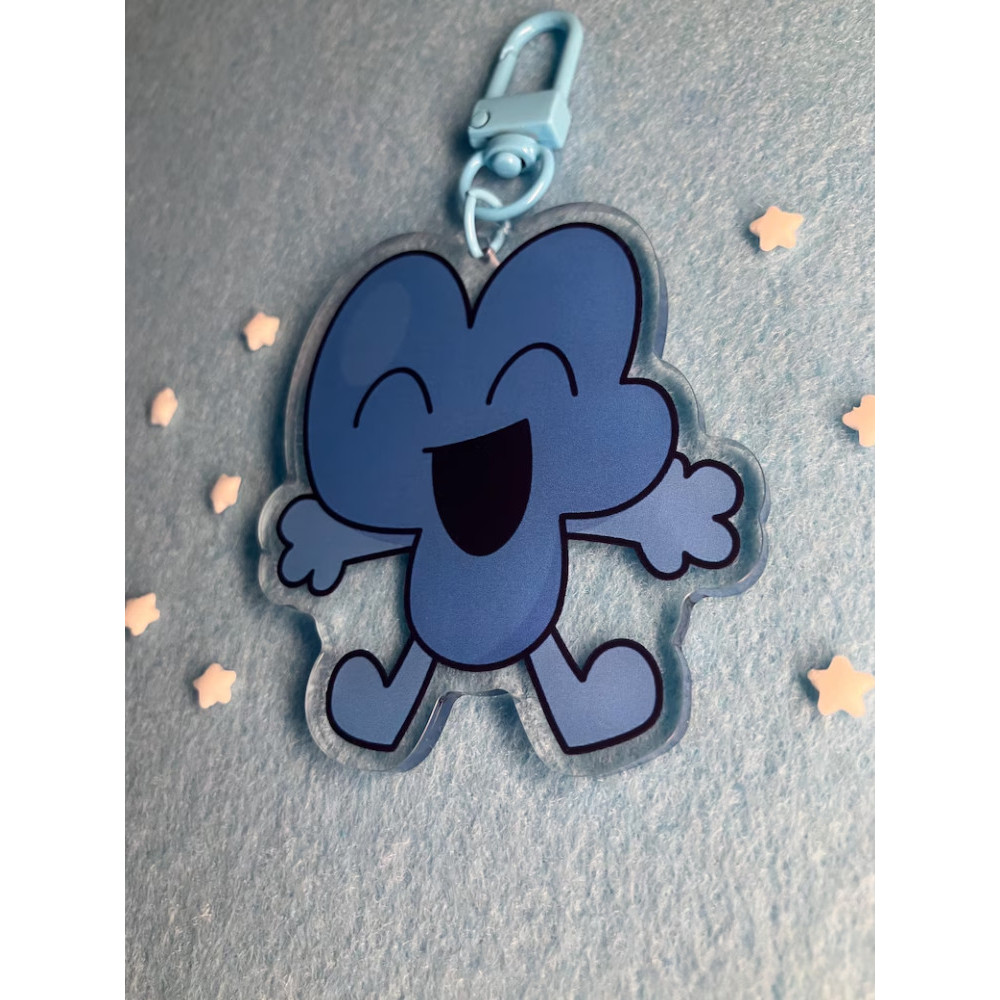 Four Double-Sided Acrylic Keychain - BFDI - Object Show Kawaii cartoon game Character pendant
