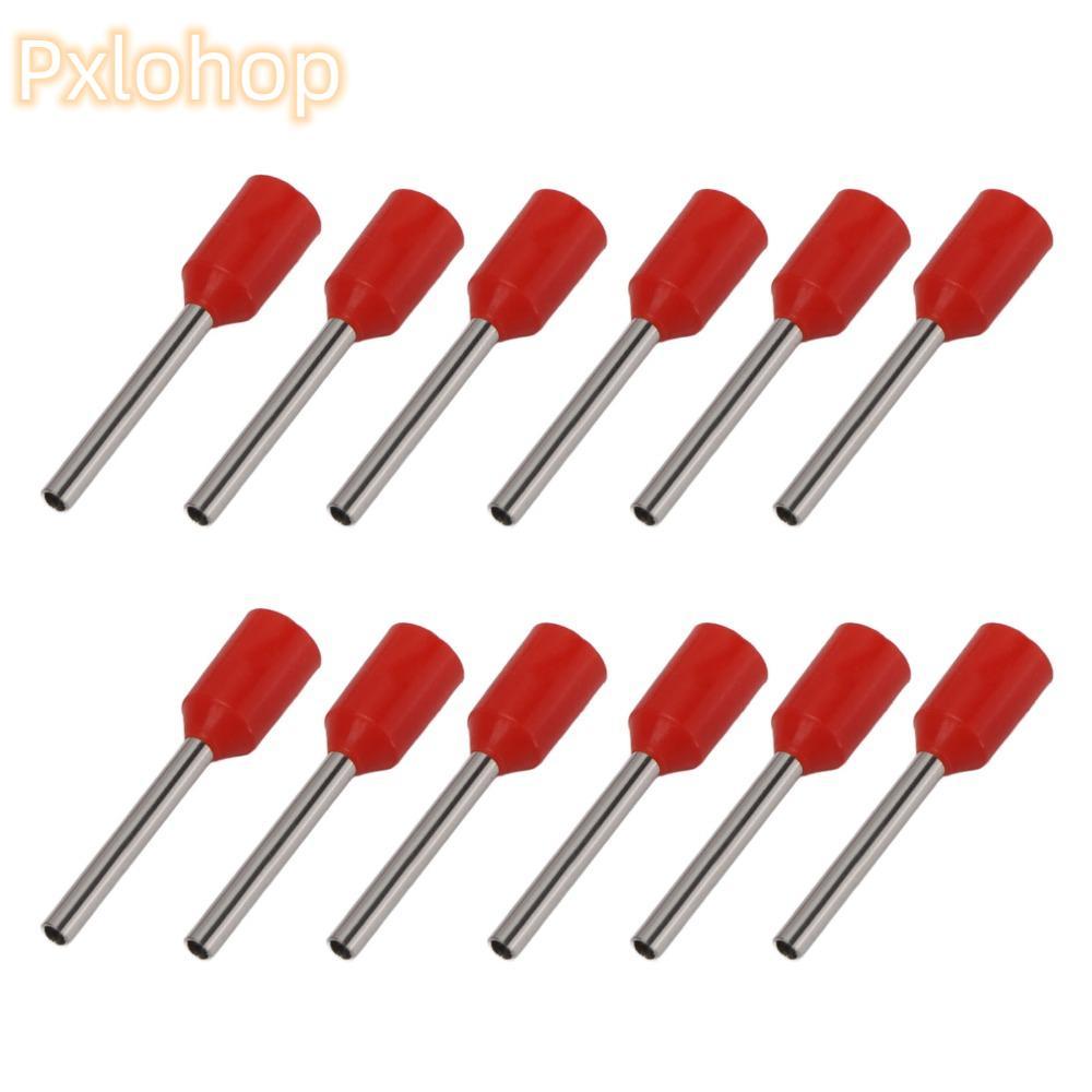 PXLHOP 1000 Chiếc Thiết Bị Đầu Cuối Ferrules Cách Nhiệt, Chất Liệu Đồng Bộ Đầu Nối Ferrule Dây Đỏ, C