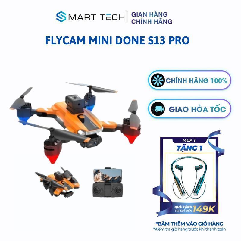 Flycam mini drone S13 pro, máy bay điều khiển từ xa động cơ chổi than phù hợp cho người mới chơi