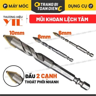 Mũi khoan đa năng YTL chuôi lục giác, Nhiều kích thước 3-10mm, Mũi khoan lệch tâm dùng khoan gạch, tường, gỗ