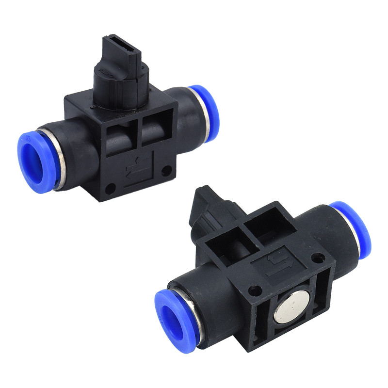 B. b. HVFF-4 6 8 10 12 Van công tắc khí quản Khớp khí nén Cắm nhanh Van thủ công HVFF Van thủ công E