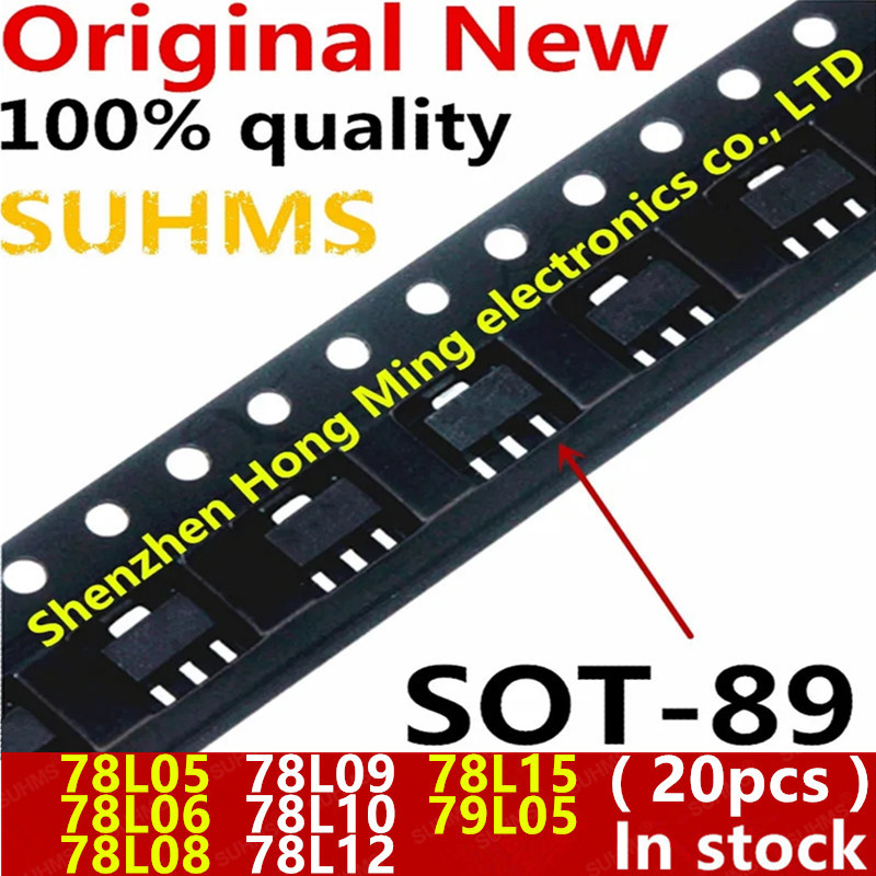 (20 chiếc) 78L05 78L06 78L08 78L09 78L10 78L12 78L15 79L05 SOT-89 Chipset