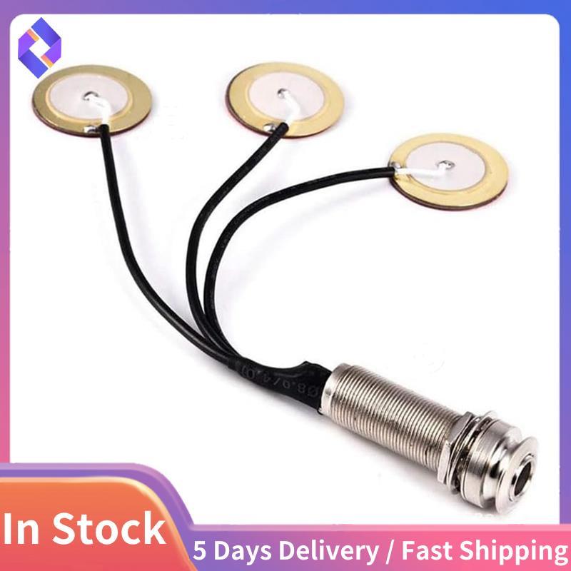 Piezo Pickup Transducer Micro tự dính Liên hệ Acoustic Guitar Preamp Pickup 1 / 4 Inch