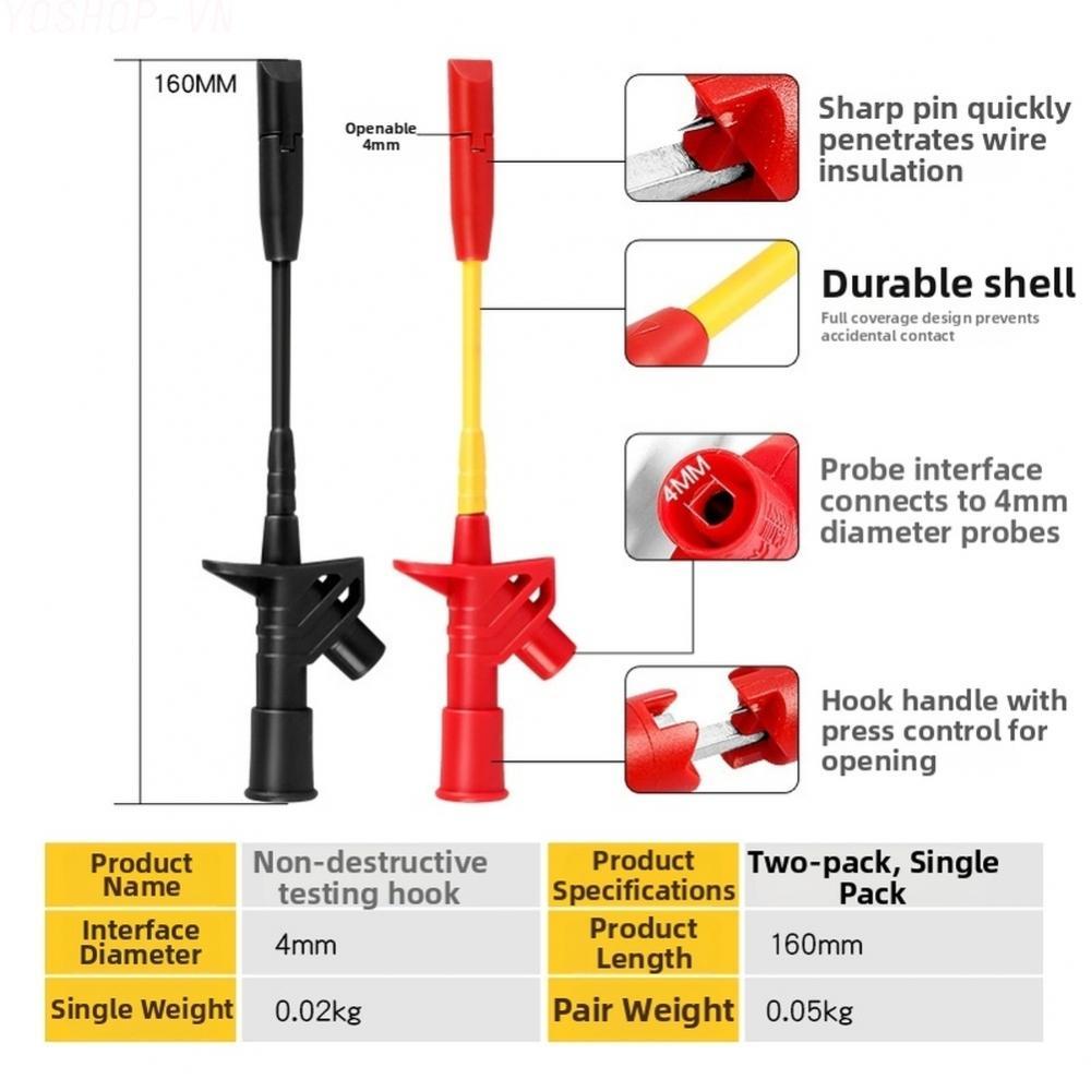 [Ysp]Circuit Tester Self-Clamping Hook Ergonomic Design Multimeter Accessory