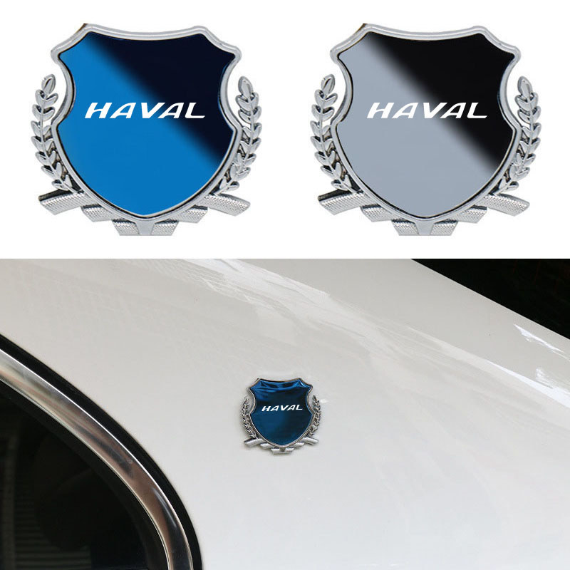 Tùy Chỉnh Hợp Kim Kẽm Xe Fender Biểu Tượng Kim Loại Bên Cửa Sổ Huy Hiệu Cho Haval M4 H2 H3 H6 H5 H9 