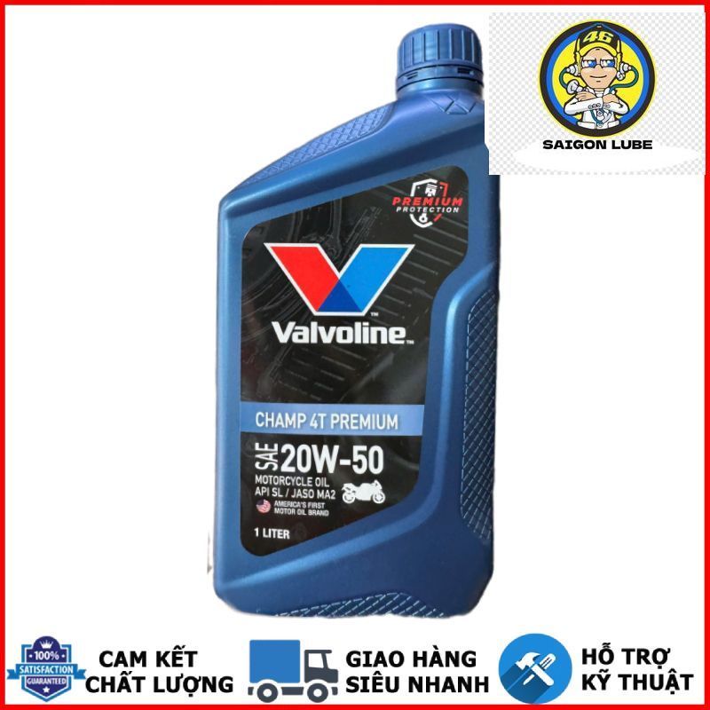 Nhớt Valvoline Champ 4T Premium 20W50 dành cho xe số nhập khẩu Singapore
