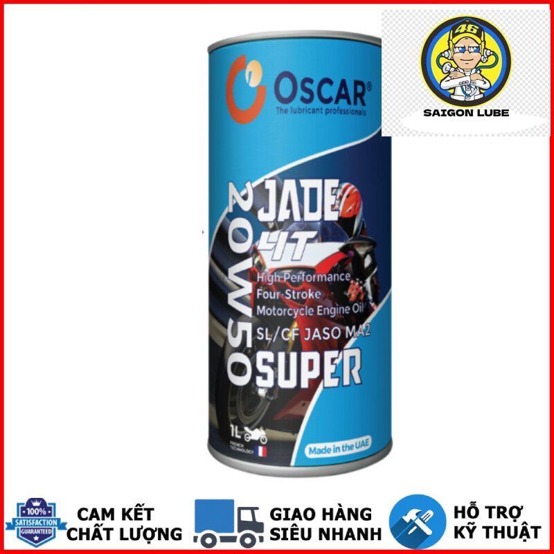 Nhớt Oscar Jade 4T 20W50 tổng hợp dành cho xe số - Nhập khẩu UAE