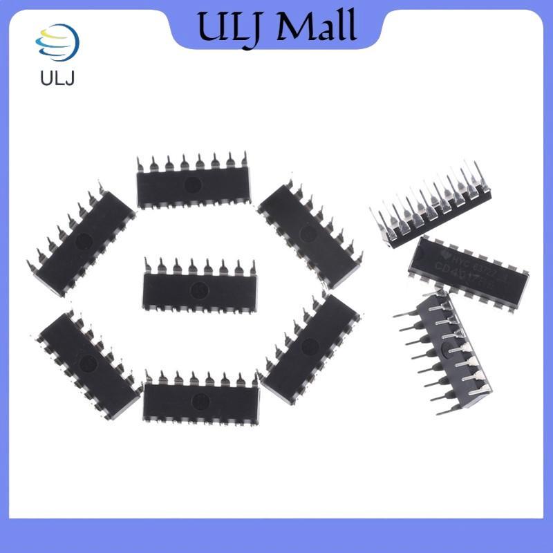 ULJ 10 CÁI CD4017BE 4017 CD4017 IC chia bộ đếm thập kỷ.