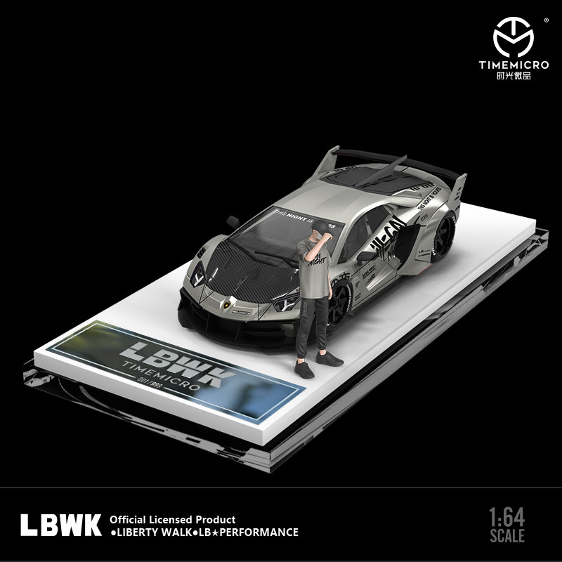 [ORDER] Mô hình xe TIME MICRO 1:64 Lamborghini LP700 GTEVO LBWK Battle Grey-Doll Edition TM643817