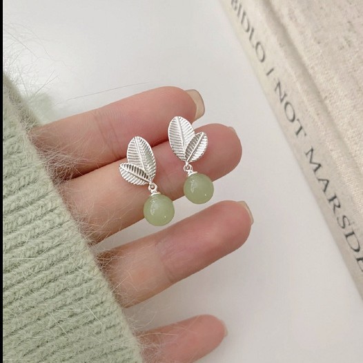 Bông tai phong cách Mambo bạc hà tươi nhỏ