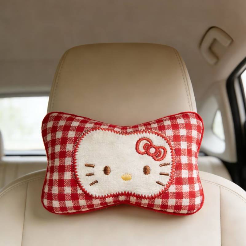 Automotive Headrest Hello Kitty Girl Driving Neck Pillow Cute Car KT Seat Car Assistant Driving Car 