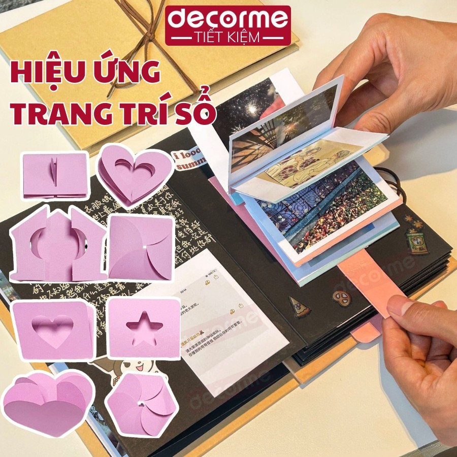 Sticker & Phụ Kiện Dán Sổ Scrapbook – Trang Trí Sổ Kỷ Niệm, Album Ảnh DIY, Anniversary