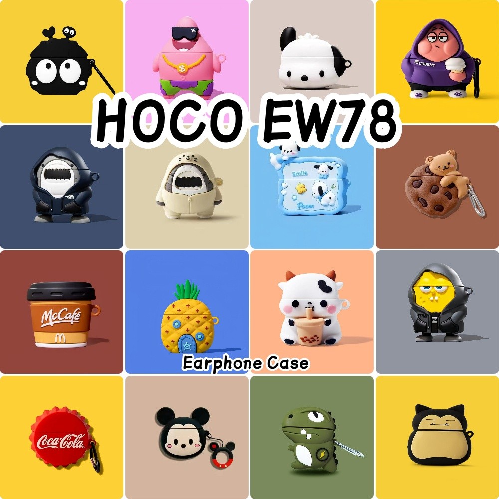 Dành Cho Vỏ HOCO EW78 Vỏ Silicon Mềm Vỏ Tai Nghe Hoạt Hình Hợp Thời Trang NO.6