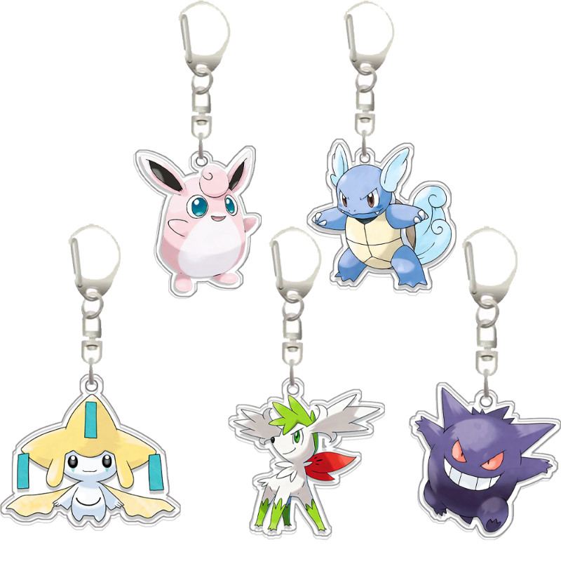 For Pokemon Cleffa Squirtle Jirachi Shaymin Gengar Acrylic Selfmade Original Cute Cartoon Anime