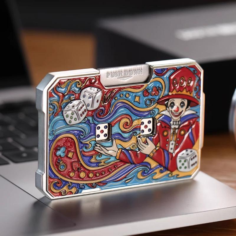 EDC Cơ Xúc xắc Fidget Spinner Kim loại Xúc xắc Roulette Báo chí Xoay Fidget Con lăn Spinner Quay Top