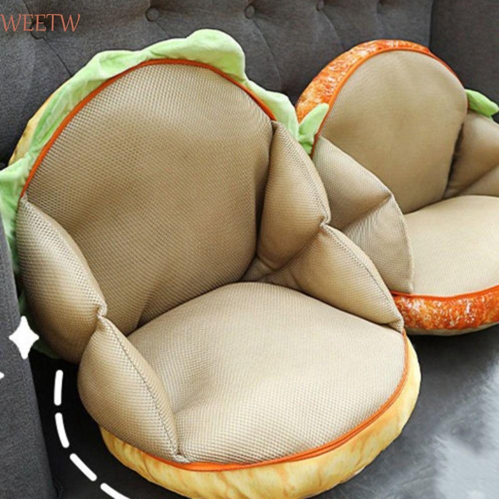 WEETW Gối Burger Thực Tế, Burger Thực Tế Mô Phỏng Burger Burger Cheeseburger Gối, Đồ Chơi Nhồi Bông 