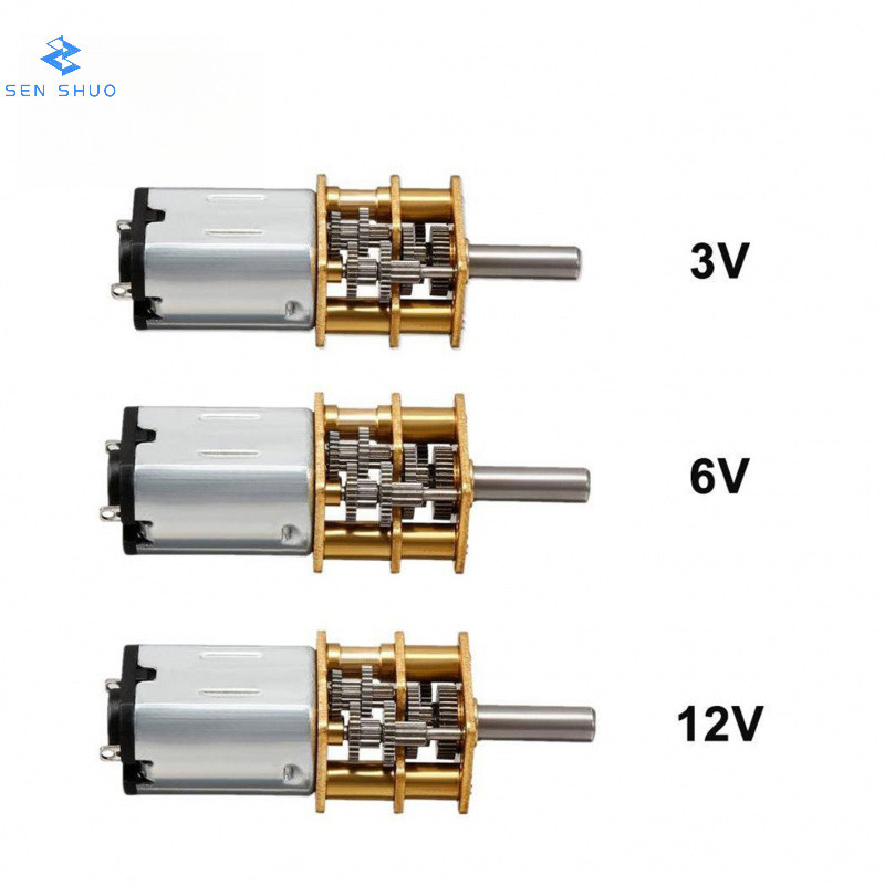 GA12-N20 Motor xe thông minh 3V 6V 12V Mini DC động cơ tốc độ thấp
