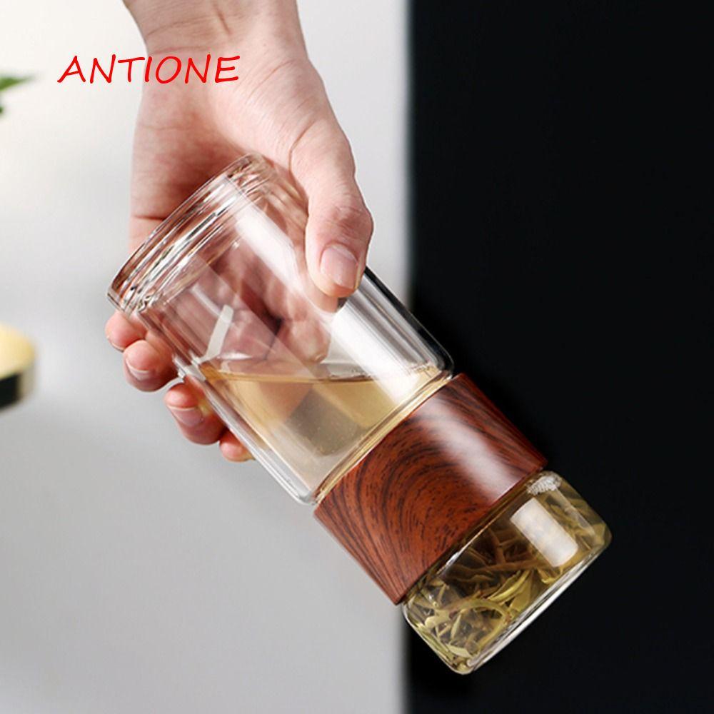 ANTIONE Bình Giữ Nhiệt Người Lớn Trẻ Em Trẻ Em 200ml Kính Chống Rò Rỉ Đôi Tường Sáng Tạo Tumbler