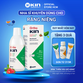 Nước Súc Miệng Ortho Kin Cho Răng Niềng, Chỉnh Nha, 500ml