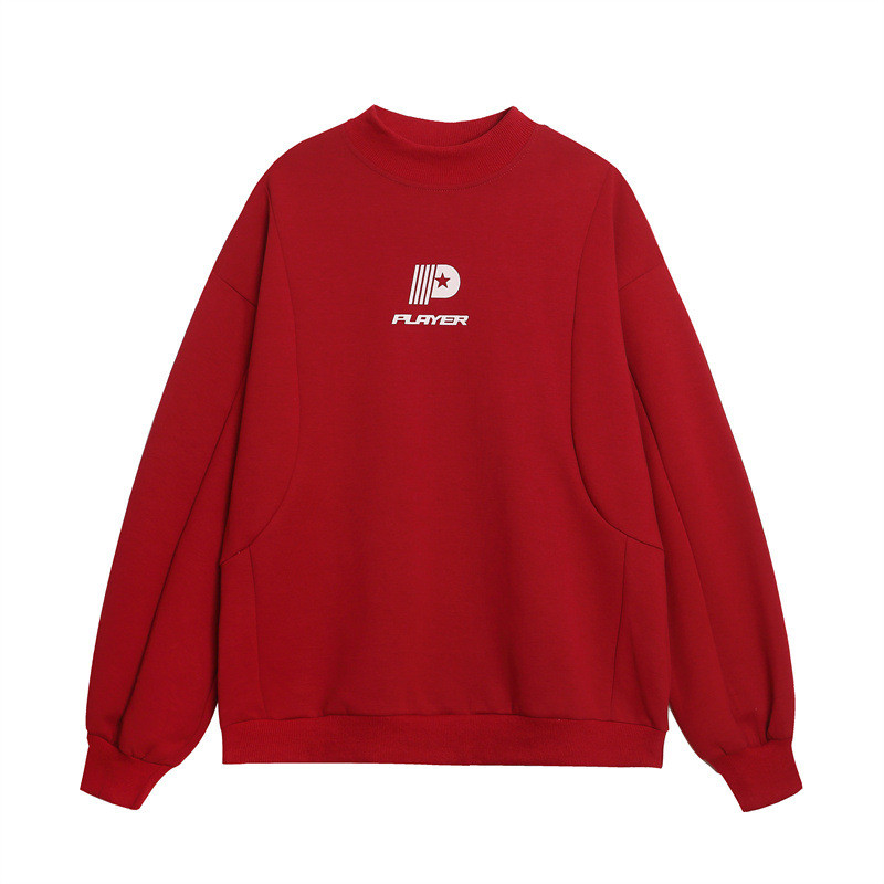 LQGU Simple pure cotton long sleeve T Unisex autumn and winter outerwear and innerwear couple's outf